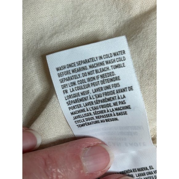 America Eagle Womens Size Large Off White Cream Button Up Jacket - Picture 6 of 9